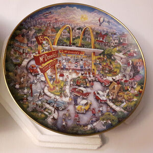 Franklin Mint McDonald's Plate Golden Moments
